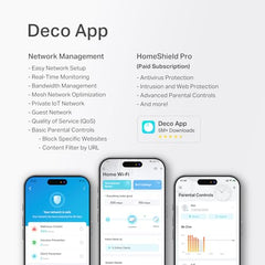 TP-Link Deco BE25 WiFi 7 Mesh System (Pack of 3) Dual Band BE5000 Up to 5013 Mbps, MLO Technology, 2 x 2.5G Ports, Coverage up to 2000 Feet