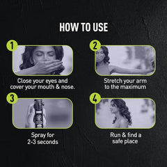 Sirona Impower Pepper Spray Green Chilli for Women | Pack of 1 | Self Defence Spray | Pocket Size Personal Safety Spray | Up to 12 ft Range | Up to 45-Minute Escape Window | Single-Hand Trigger | 18+