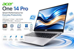 Acer One 15 Smartchoice, AMD Ryzen 3-7320U