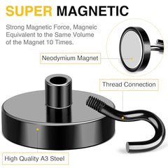 DIYMAG Magnetic Hooks 15pcs 30lbs Cruise Essentials 2026 Magnet Hook | Neodymium Heavy Duty Strong Magnets Hanging Ship Cabins Refrigerator Fridge Classroom Beach Vacation Kitchen Grills Home Tool