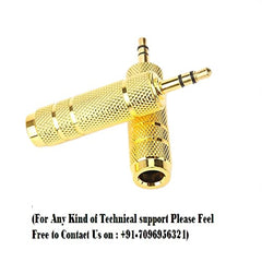 SeCro 3.5Mm Stereo Male To 6.3Mm Stereo Female Adapter Converter ((1 Pack) Silver), auxiliary