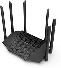 Tenda AC5 V3 AC1200 Wireless Dual Band WiFi Router, Speed Up to 867Mbps/5GHz + 300Mbps/2.4GHz, IPV6, Parental Control, Support Guest Network, 4*6dBi Externe Antennen (White)
