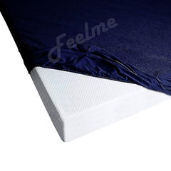 Feelme Mattress Cover King Size 84x84 Waterproof Cotton Mattress Protector for Double Bed (84x84 Inch/ 7x7 Feet Grey) 210 GSM 100% Waterproof