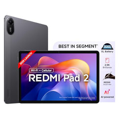Redmi Pad 2, 11-inch (27.94 CM CM), LCD Display - 2.5K Sharp & Clear, 4GB RAM, 128GB ROM, Wi-Fi, Quad Speakers, Dolby Atmos, Graphite Grey, AI Enabled