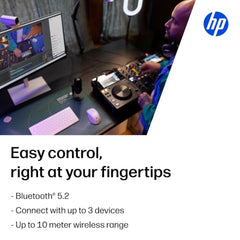 HP 350 Compact Multi-Device Bluetooth Wireless Keyboard; Spill Resistant; Swift Pair; OS Auto-Detection, LED Indicator, Battery Life Up to 24 Months, 3 Years Warranty