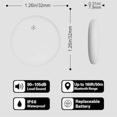 AUSHA Smart Bluetooth Tracker Device|No SIM Needed | Compatible with Apple Find My| Alert & Water Resistant | for Bags, Wallet, Luggage, Keys Finder