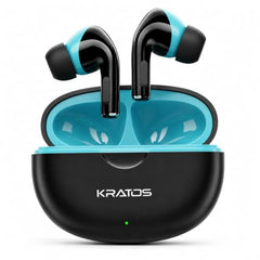 Kratos TW02 Ear Buds Wireless with 60H Playtime, Noise Isolation & Clear Calls, Bluetooth Earbuds with Voice Assistant, Ear Buds with Bluetooth V 5.3 & with Type C Fast Charging, IPX5 TWS Earphones