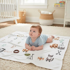 MOMISY Baby Milestone Blanket and Props for Baby's |1 to 12 Months Prop |Baby Bedding |Ac Room Blanket for Summer|Newborn| Infants Winter Blanket(Fox)