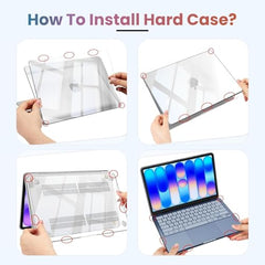 Dyazo 13.3 Inch Laptop Case | Cover | Hard Shell Protector Compatible for Apple MacBook 13 Inch 2020/2019 / 2018 Mac Book Air M1 A2337 A2179 A1932 (Transparent)