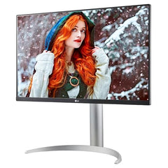 LG 27UP650K-W 27-inch Ultrafine 4K UHD (3840 x 2160) IPS Computer Monitor, 60Hz, 5ms, DisplayHDR 400, Reader Mode, Flicker Safe, HDMI, DisplayPort, Tilt/Height/Pivot Adjustable Stand, White