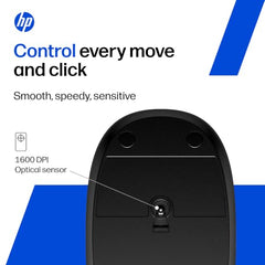 HP 240 Bluetooth Mouse/Ambidextrous; Compact Size; Portable Mouse/Red Optical Tracking/1600 dpi/3 Years Warranty/Pike Silver (43N04AA)
