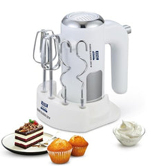 KENT 150W, 5 Speed Control, Copper Motor, Multiple Beaters, Overheating Protection, Food Grade Plastic Body Hand Blender (White)