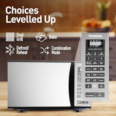 Panasonic 23L Convection Microwave Oven(NN-CT353BFDG,Black Mirror, 360° Heat Wrap)