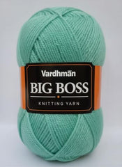 Vardhman BigBoss Knitting Yarn – 200g Ball, 575m, 84% Acrylic + 16% Nylon, 3-Ply DK Weight, Soft & Durable Wool for Knitting, Craft, babywear, blanket, winter wear; threads for crochet hook needle - Boss-15 - Cream