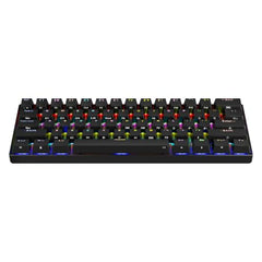 Zebronics Max Ninja 61W Mechanical Keyboard, 60% Compact Layout, Tri-Mode Rechargeable, N-Key Rollover, Linear Red Switches, 1000Hz Polling Rate, 61 Keys, Software Support, Win & Mac Support