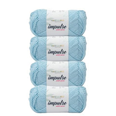 WOAFASHIONS - World of Arts Impulse Hand Knitting & Crochet Yarn, Premium Acrylic, 4 : Medium (Anchor Grey) (100gms / 3.5oz / 200mtr / 218yds)
