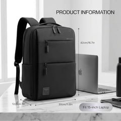 Impulse Empower Elite Laptop Backpack for Men & Women | 25L Polyester School & College Bag | USB Charging Port | Padded Laptop Sleeve | Multiple Pockets with Bottle Holder | Black