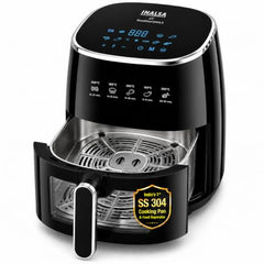 INALSA Stainless Steel Air Fryer,5.5 ltr & 1600 W,Non Toxic,SteelChef DW5.5