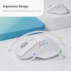 Keychron M6 Silent Wireless Gaming Mouse, 1000Hz Polling, Bluetooth 5.3/2.4GHz/Wired, PixArt 3311 Optical Sensor up to 12,000 DPI, Lightweight 3.03 oz(86g), Programmable, for Windows/Mac/Linux – Black