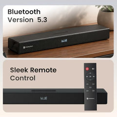 Portronics 140W Pure Sound 110 2.1 Channel Home Theatre with Deep Base Wired Subwoofer, Bluetooth 5.3, TI DSP Chipset, HDMI ARC, Optical, USB, AUX, Multiple EQ Modes, Remote (Black)