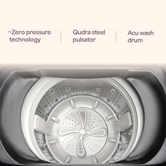 Godrej 10 Kg 5 Star with 5 Years Comprehensive Warranty, AI Tech, Inbuilt Heater, Fills Tub at ~0 Water Pressure, Steel Drum Fully Automatic Washing Machine (WTEON ADA 10 5.0 FEFH GLGR, Glacial Grey)