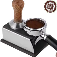 BEAN BLISS® Coffee Tamping Stand with Built-in Tamper Holder Anti-Rust Barista Tool Rack for Home Cafe Restaurant