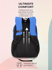 COSMUS Medium Size Multipurpose Laptop Backpack Bag Madison 33L Waterproof Bag With Laptop Compartment (Black)