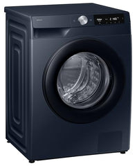 Samsung 12 kg, 5star, AI Control, AI Ecobubble, Super Speed, Wi-Fi, Hygiene Steam with Inbuilt Heater, Digital Inverter, Fully-Automatic Front Load Washing Machine (WW12DG6B24ASTL, Navy)