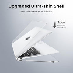 EooCoo Clear Case for Apple MacBook Air M1 13.3 inch Laptop Cover 2018-2021