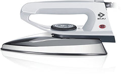 Bajaj DX-2 600W Dry Iron | Advance Soleplate And Anti-Bacterial German Coating Technology | 180 Degree Swivel Cord | Cool Touch Handle | 2-Yrs Warranty 【Black】