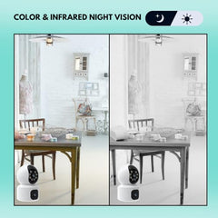 Maizic Smarthome Mini Fox 5MP UHD Wi-Fi Indoor CCTV Camera for Home with Color Night Vision, Motion Tracking, Two Way Talk and Multi Users View