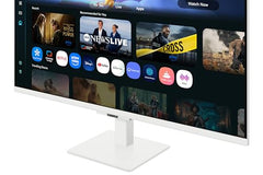 Samsung 27" M5 Smart Monitor with Smart TV Experience (Smartchoice) |FHD 1920 x 1080| Screen Mirroring | IPS Pane l TV Plus| Speakers | Adaptive Sound | Wi-Fi | HDMI |Bluetooth| LS27FM500EWXXL | Black