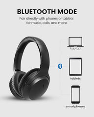 Avantree Opera 35Hrs Comfortable Wireless Headphones for TV Watching with Bluetooth 5.0 Transmitter & Charging Stand, Clear Dialogue Mode, Passthrough, High Volume for Seniors, 164FT Long Range