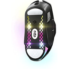 SteelSeries Aerox 3 Wireless Gen 2 - Ultralight 68g Gaming Mouse, 4K Polling, 26K DPI Optical Sensor, 200 Hours Battery Life, IP54, 80 Million Clicks, RGB, Pure PTFE Gliding Feet, Shadow
