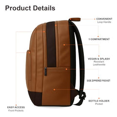 PAZZO Milestone Laptop bag for men | Office bag for men| Laptop Backpack for Men and Women with Anti-Theft Design, USB Port and 1 Year Warranty | Fits up to 15.6 inch Laptop, Macbook ~ Blue