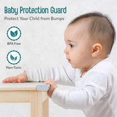 Luvlap Furniture Corner Guard for Baby Safety, 10 Pcs, 3M Adhesive, Baby Silicon Corner Protector, Baby Proofing Edge Guards for Furniture, Non Toxic, BPA Free, Transparent, Round