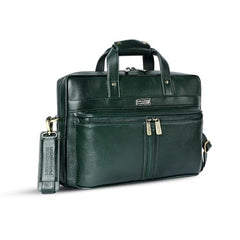 Hammonds Flycatcher Genuine Leather 15.6 Inch Laptop Office Bag for Men | 15.6” Padded Laptop Sleeve| 3 Zip Pockets| Detachable & Adjustable Strap| Pen,Wallet & Mobile Pocket |Durable|1 Year Warranty