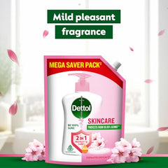 Dettol Liquid Handwash Refill – Skincare Hand Wash- 675ml (Pack fo 2) | pH Balanced | 10x Better Germ Protection