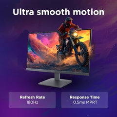 Lenovo LOQ 27Q-10 (Smartchoice) | 27" (68.5cm) QHD (2560x1440) IPS 180Hz Gaming Monitor | 0.5ms, HDR10 Compliance, AMD FreeSync, 99% sRGB, 2xHDMI 2.1 TMDS, 1xDP 1.4| Tilt | Lunar Grey | 68F3GACBIN
