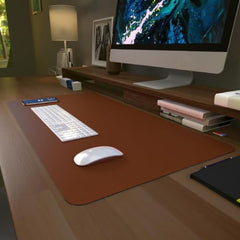 Scarters Desk Mat & Extended Mouse Pad 90x45cm | Reversible, Blue & Yellow