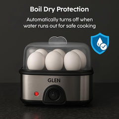 Glen Electric Kettle with Steamer 1.5L, 600W | Multipurpose Kettle for Tea, Coffee, Milk, Eggs, Soup & Noodles | Egg Boiler, Food Steamer, Dual Heat Settings, Auto Shut-Off SA9016 MCK