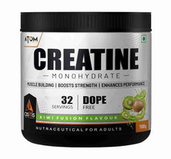 AS-IT-IS ATOM Creatine Monohydrate 100g - 32 Servings |Blue Razz Flavour
