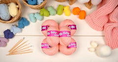 M.G ENTERPRISE MG Baby MelonKnitting Wool 200 Wool Thread for Crochet & DIY Craft Projects