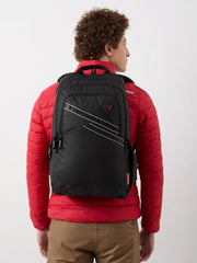 Wildcraft Dark Edition 40 L Premium Laptop Backpack for Men & Women | Fits 15.6 inch Laptop | Padded Shoulder Straps, Multi Compartments, Anti-Theft Zippers | Business Travel Bag | Dark Black