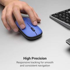 Zebronics Fusion Wireless Mouse, 1200 DPI, Magnetic Swappable Shells, 3 Buttons, USB Nano Receiver, Lightweight, Power Saving Mode, High Precision