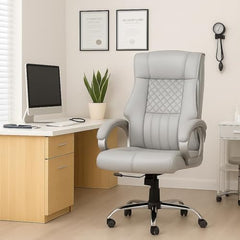 INNOWIN Obama Ergonomic Leatherette Executive High Back Revolving Desk Office Chair (Brown)