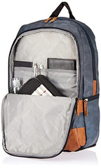 Gear Classic Anti Theft Faux Leather 14 cms Black Laptop Backpack (LBPCLSLTH0101)