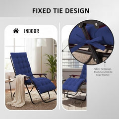 DADDY COOL Multipurpose Extra Long Rocking Chair Cushion for Outdoor and Indoor/Chair pad for Home & Office Chair Filling 18 x 50 Inch Pack of 1 Dark Green (Only Cushion)