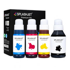 Splashjet GI71 Compatible Ink for CN Pixma G2020, G2021, G2060, G2730, G3020, G3021, G4770, G1020, G1730, G3730, G1730, G1737, G2770, G3770 Printers - (PGBK x 135gm) (C/M/Y x 70gm) Bottle Set - 502368