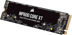 Corsair MP600 CORE 2TB M.2 NVMe PCIe x4 Gen4 SSD (Up to 4,950MB/sec Sequential Read & 3,700MB/sec Sequential Write Speeds, High-Speed Interface, 3D QLC NAND, Built-in Heatspreader) Aluminum